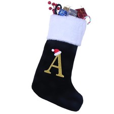 20 Inches Monogram Christmas Stockings with Letters, Large Super Soft Christm...