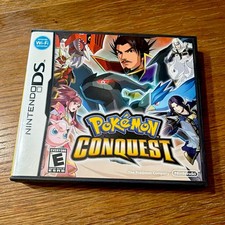 Nintendo Pokémon Conquest Nintendo DS w/ Case & Manual Complete CIB Minty