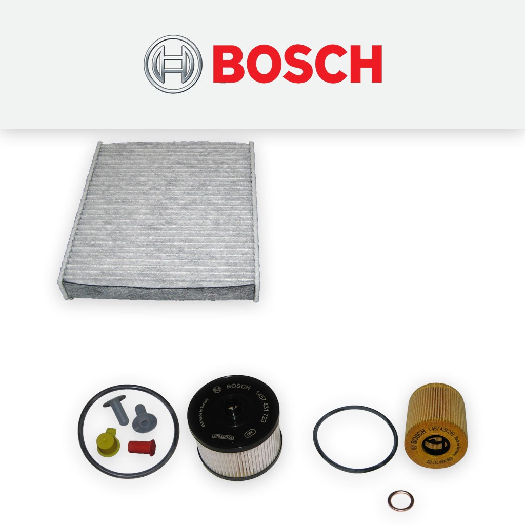SERVICE KIT for FORD FOCUS MK2 2.0 TDCI BOSCH OIL FUEL CABIN FILTERS (2004-2010)