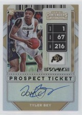2020 Contenders Draft Picks Premium Edition Silver Prizm Tyler Bey #71 Auto 0t3l