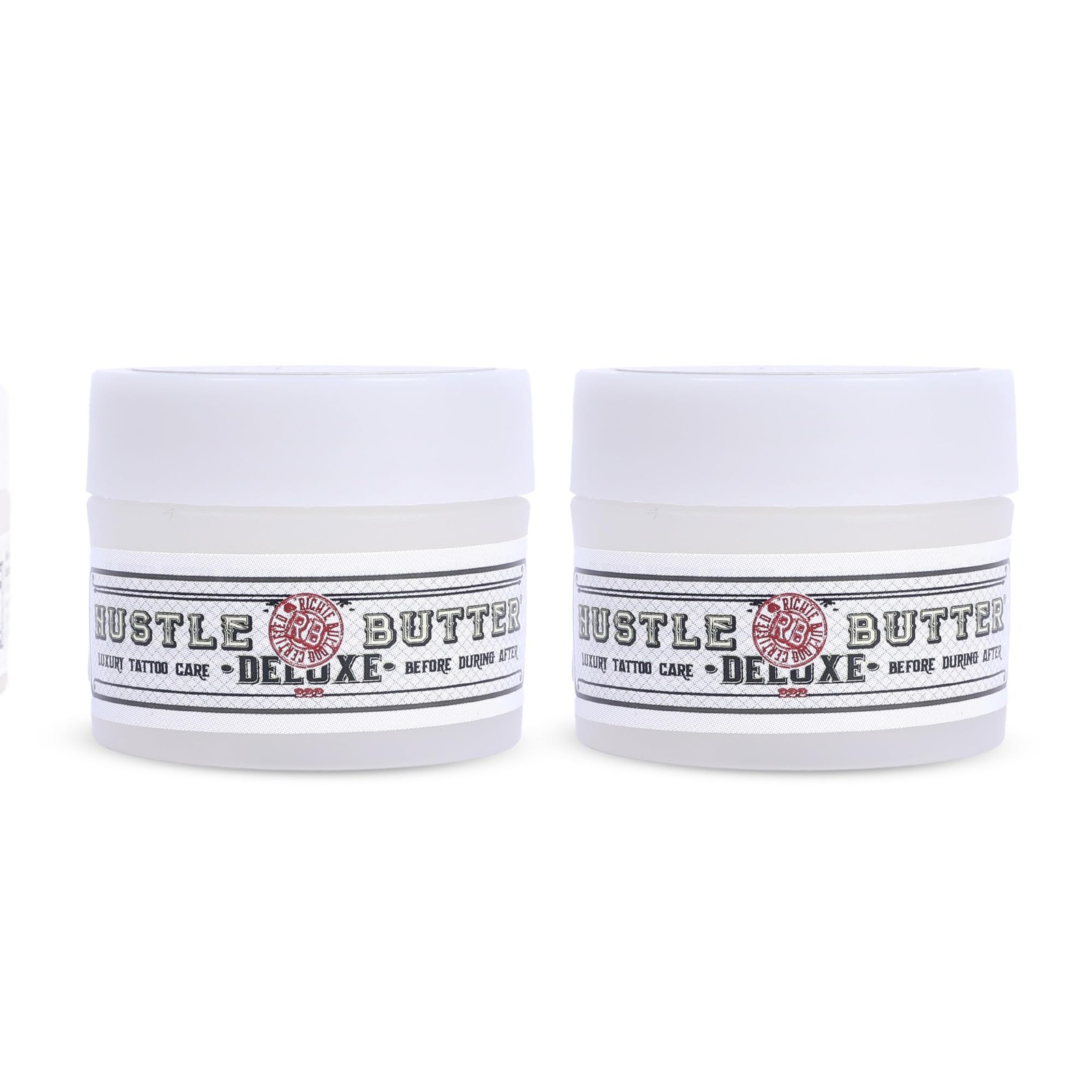 TATTOO HUSTLE BUTTER DELUXE ORIGINAL – 2x30ml vegan tattoo cream with natural in