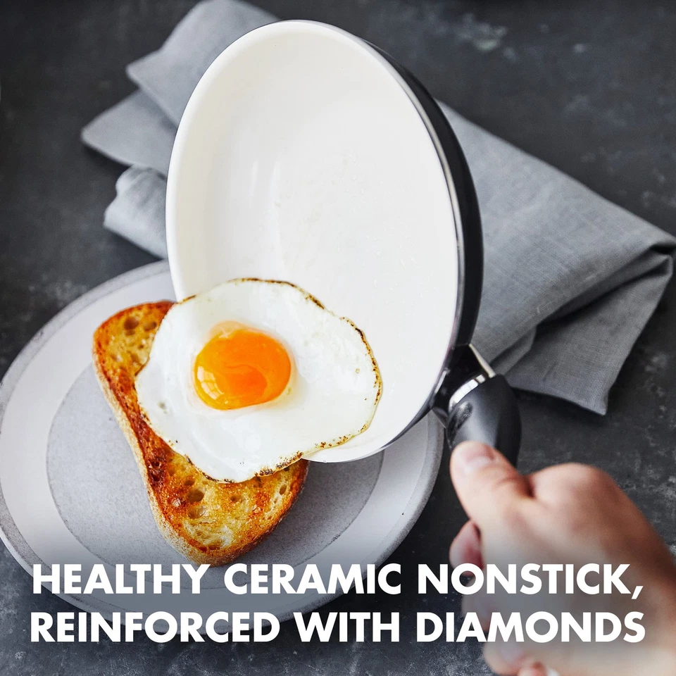 Rio Gesundes, Antihaft-Keramik Bratpfannen-Set 2-teilig, 20 cm  26cm, PFAS-fr... - Bild 2 von 4