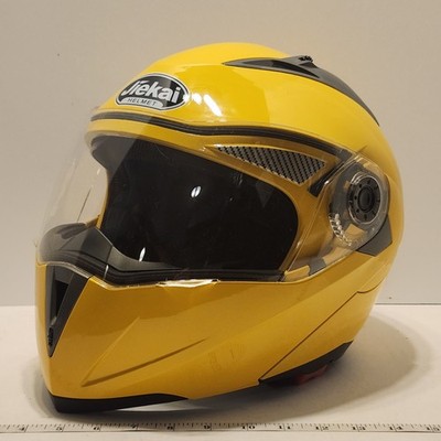 Jiekai Modular Flip Up Motorcycle Helmet XL 61-62cm Yellow Full