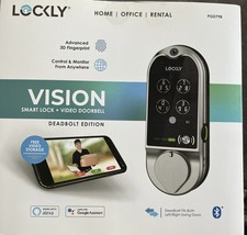 Lockly Vision Smart Lock with HD Video Doorbell, Fingerprint Door Lock Sealed