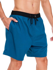 Men'S 2 in 1 Swim Trunks with Compression Liner, Quick Dry Board Shorts Bathing