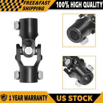 New 5/8''-36 Spline X 3/4'' DD Single Black U-Joint Shaft Steering Universal Joint