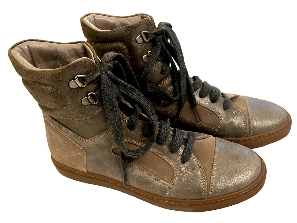 De Italia: Zapatillas altas BRUNELLO CUCINELLI para mujer con piel de oveja, 7 1/2 Foto 4 de 4