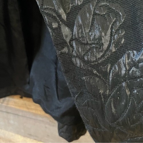 Karen Kane Black Metallic Floral Cape Style Jacket Size Medium - Picture 5 of 12