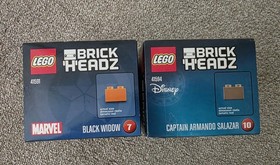 2 LEGO BrickHeadz Captain Armando Salazar #10 41594 & Black Widow 41591 #7