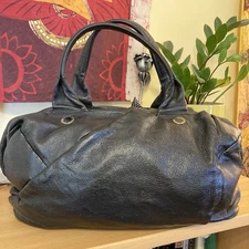 Marc By Marc Jacobs Vintage Y2K Black Pebbled Leather Slouchy Satchel Bag Purse