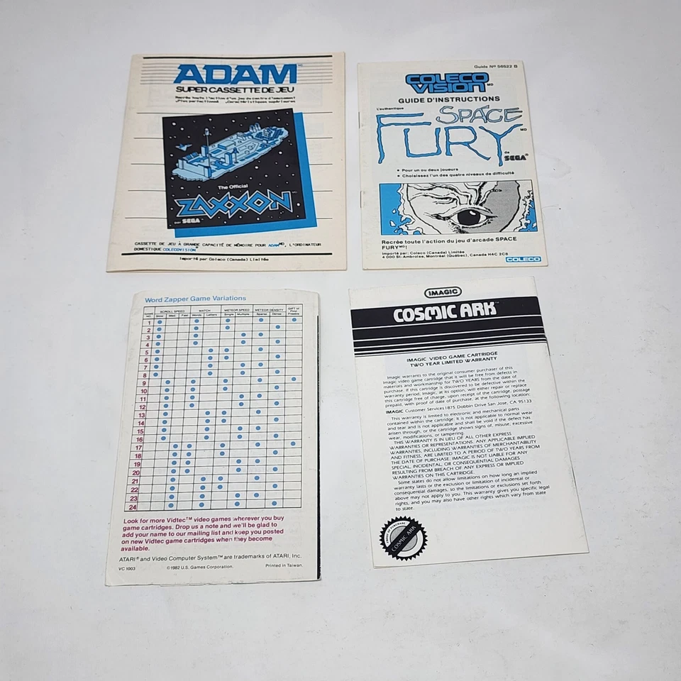 Colecovision ADAM Super Game Packs w/ various Manuals - Image 4 of 4