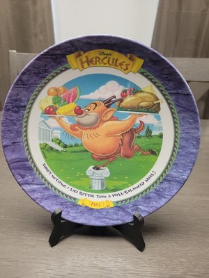 Disney Hercules Phil Plastic Dinner Plate 1997 McDonalds Well Balanced Meal
