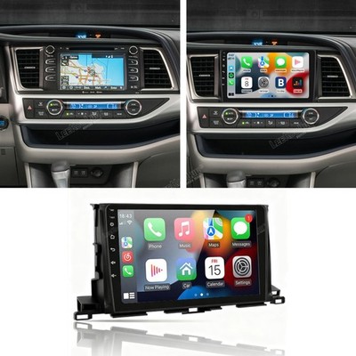 2+64GB For 2014-2019 Toyota Highlander Car Stereo Radio CarPlay Android 15.0 BT