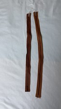 Set Of 2 Metal Zippers 16in And 17in Made In USA