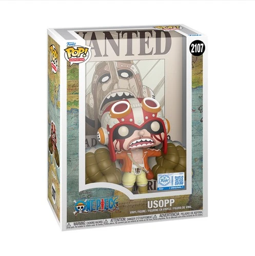 Funko Pop! Small Cover Case: One Piece - Usopp Wanted Poster - #2107