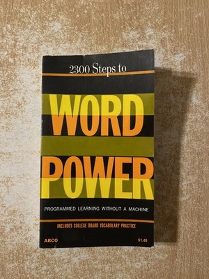 2300 Steps To Word Power by Edward C Gruber (1976 Paperback)