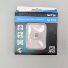 Netis WF2120 150Mbps Wireless N Nano USB WiFi Adapter Silver PC Laptop Windows