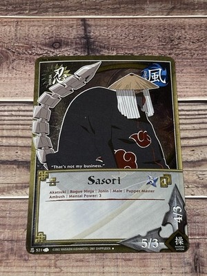 Naruto CCG Sasori 521 Foil Collectible Trading Card