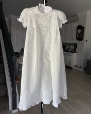 Feltman Brothers White Girls Christening Gown Dress Lace Trim heirloom Quality