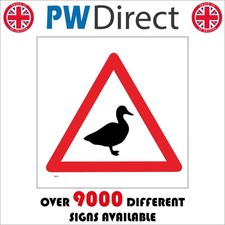 SIGN Duck Crossing Wildlife Countryside Outdoors Birds Ducklings Traffic TR659A