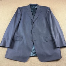Ermenegildo Zegna Gritti Men's Wool Sport Coat Blazer Blue Size 48R