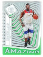 2020 Panini Illusions Zion Williamson Amazing Emerald #16 Pelicans