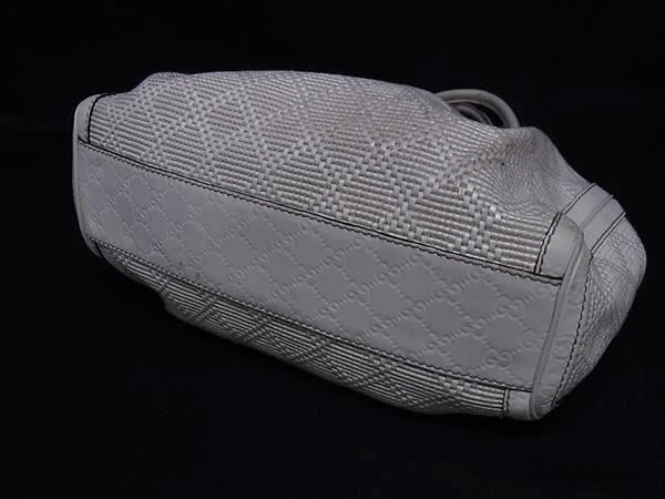 Bolso de Mano GUCCI Diamante Cuero Paja 211944 Plata Herrajes 797572 Foto 3 de 4