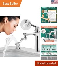2-Mode Rotating Sink Aerator with 1080 Swivel - Ultimate Kitchen Convenience