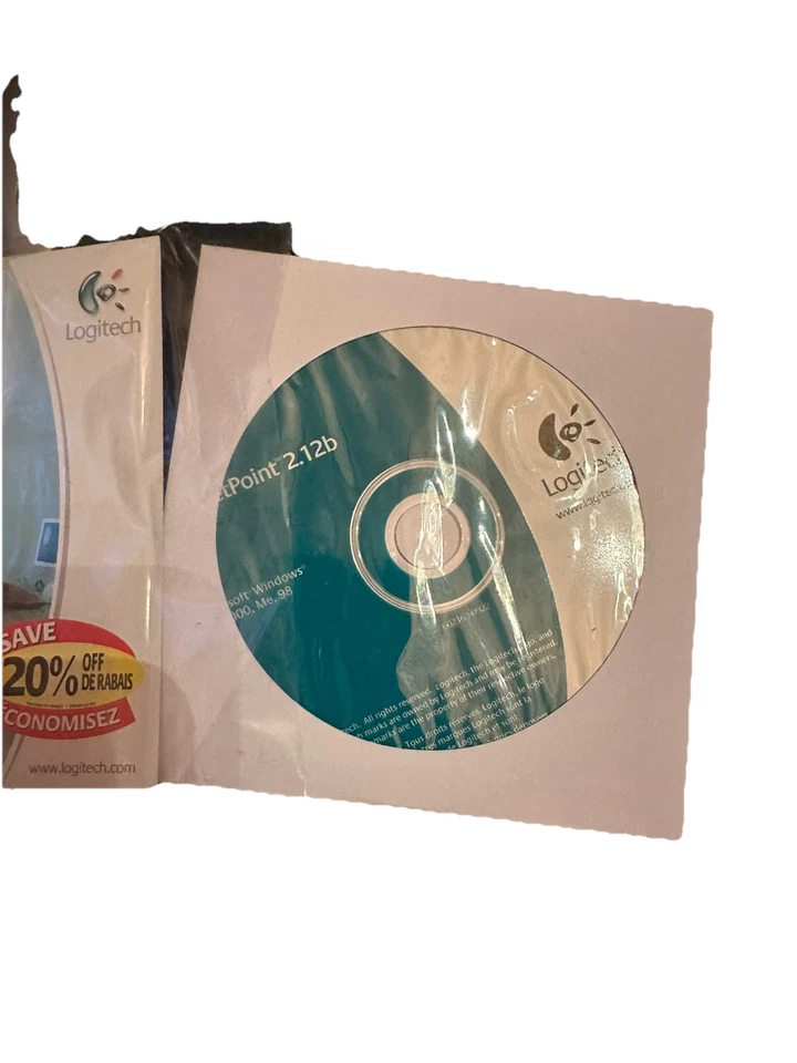 Logitech LX 300 Ergonomic Cordless Desktop Keyboard Mouse 2004 - Image 3 of 4