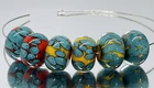 Handmade Lampwork Beads From Murano Glass Tamara Yarilo Brand 6 or 2 beads