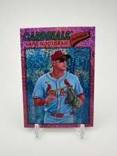 Lars Nootbaar Pink Sparkle SP 2026 Topps Heritage Baseball #198 Cardinals