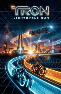 Tron Lightcycle/Run Attraction Poster Art Disney World 11x14