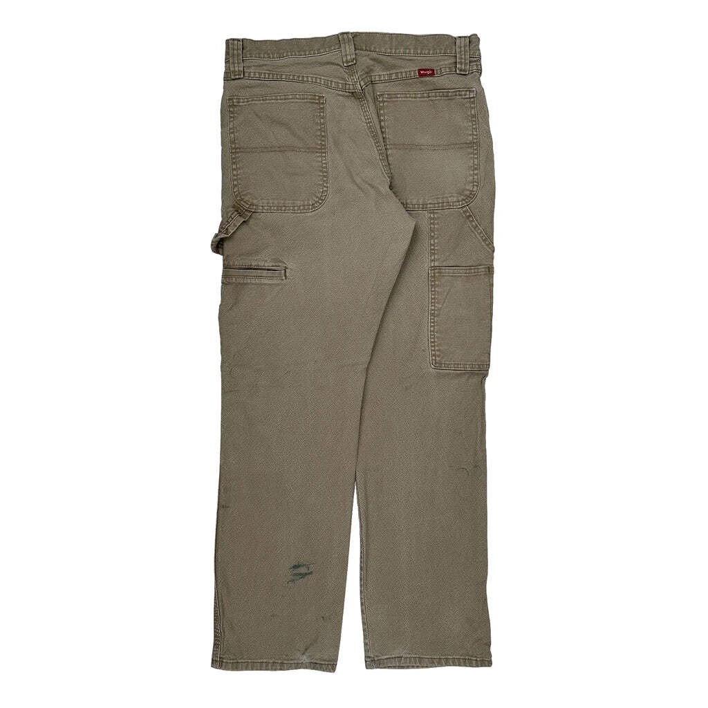 Wrangler Carpenter Pants - 32W 32L Khaki Cotton