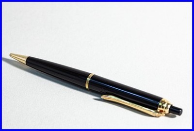 1960er GEHA N° 830 Bleistift mit 3er ClipRing in Schwarz & Gold für 1.18mm