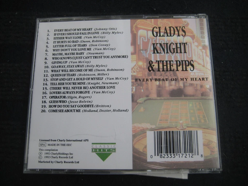 CD  GLADYS KNIGHT & THE PIPS  Every Beat of my Heart  Neuwertig Best of Greatest - Bild 3 von 4