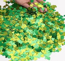 3000 Pcs St. Patrick's Day Shamrock Confetti for Party Decor, 100g