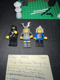 Lego Ninja 6093 Flying Ninja&rsquo;s Fortress & 6083 Samurai Stronghold Used Plz Read