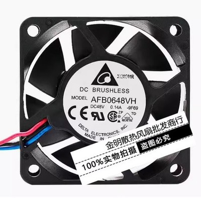 1PCS Delta 6025 AFB0648VH 48V 0.14A High-Airflow Inverter Fan for Chassis