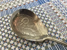 VINTAGE BREYERS ICE CREAM SPOON - 6" RIVERTON SILVER CO.