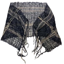 SCARF / Wrap Knit Open Weave Art To Wear L 62” X W 24” Rectangular
