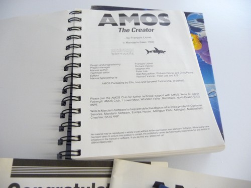 Commodore Amiga Amos The Creator software; vintage gaming coding; Mandarin JawX - Zdjęcie 7 z 10