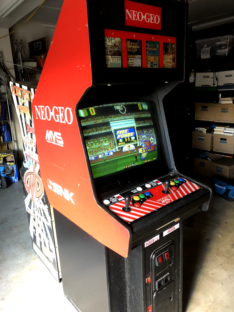 NEO GEO 4 SLOT MVS ARCADE MACHINE by SNK + GAMES - Black Cabinet