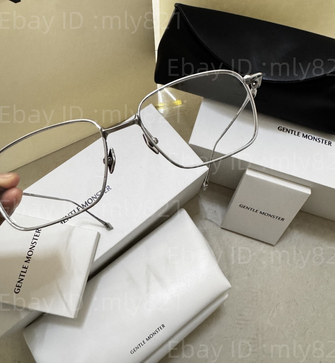 GentleMonster Sunglasses BOLD - ABA 02 Silver Frame Clear Lenses
