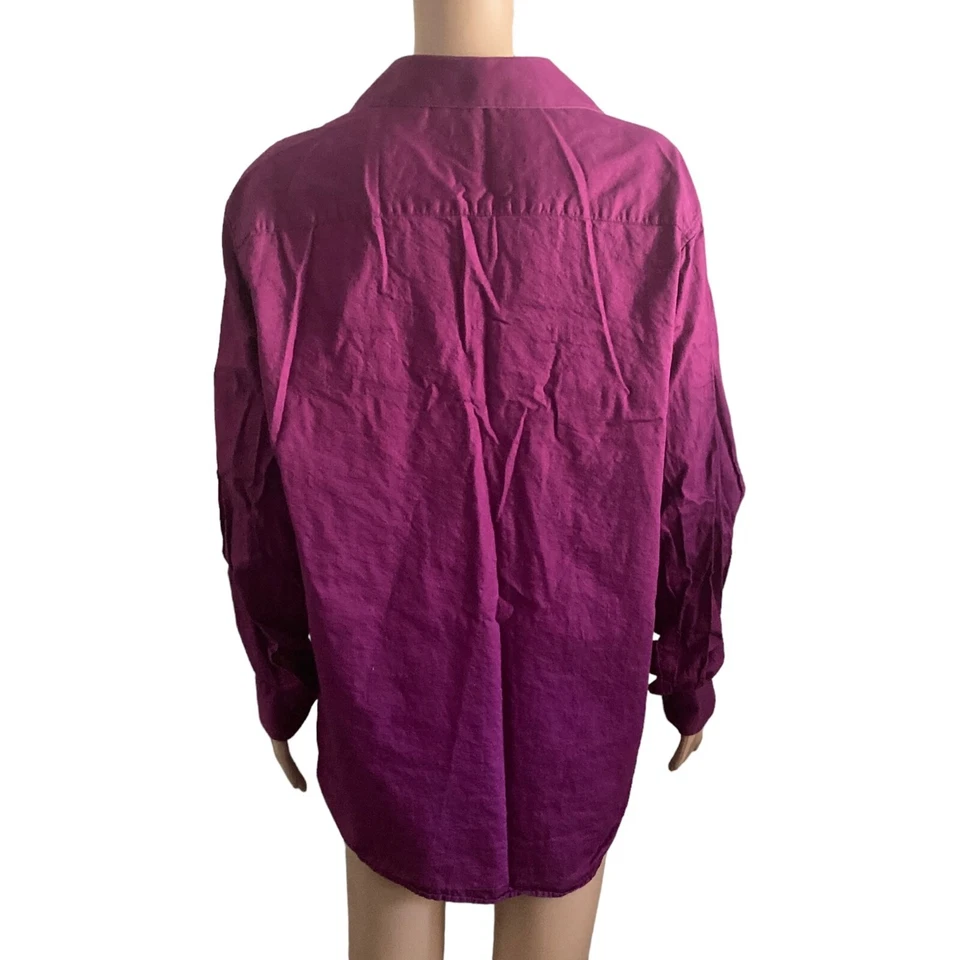 Camisa Kenneth Cole Reaction para hombre talla 16 1/2 abotonada púrpura Foto 2 de 4