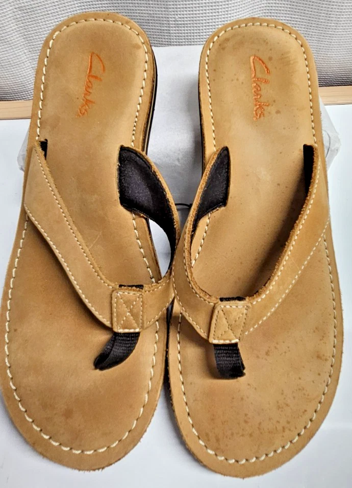 CLARKS ROXANNA infradito perizoma pelle tomaia donna taglia 8M