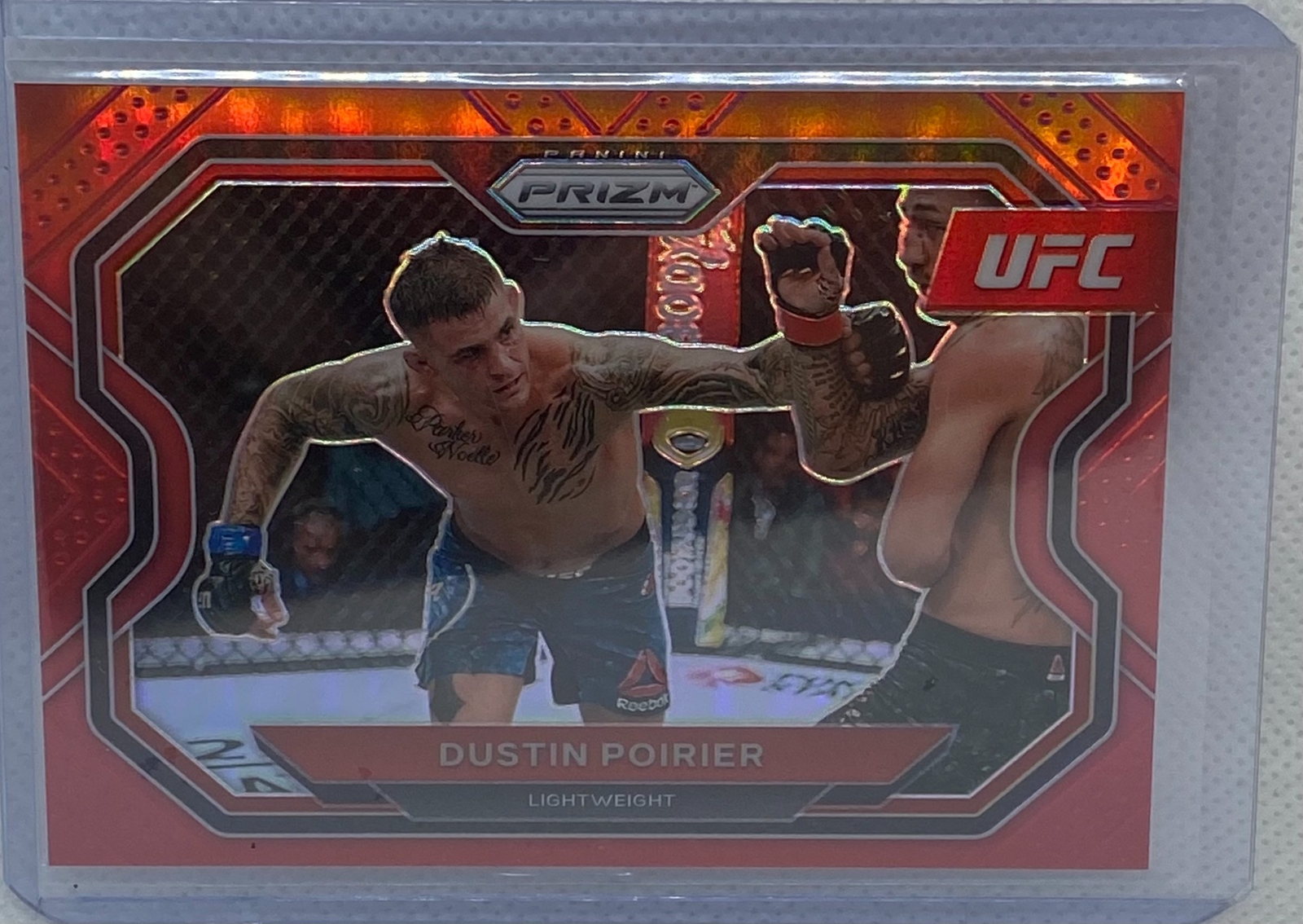 DUSTIN POIRIER 2021 PANINI PRIZM RED PRIZMS #D 11/275