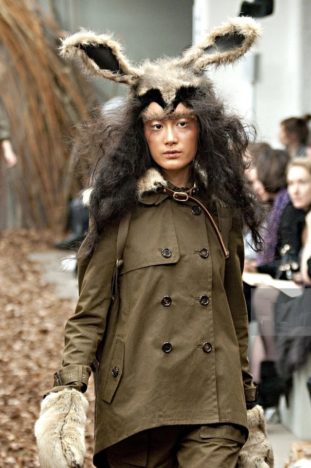 Chaqueta de trinchera TOPSHOP ÚNICA Caqui Cera Capa Trasera Contraste Columpio UK10 12 14 Foto 2 de 4