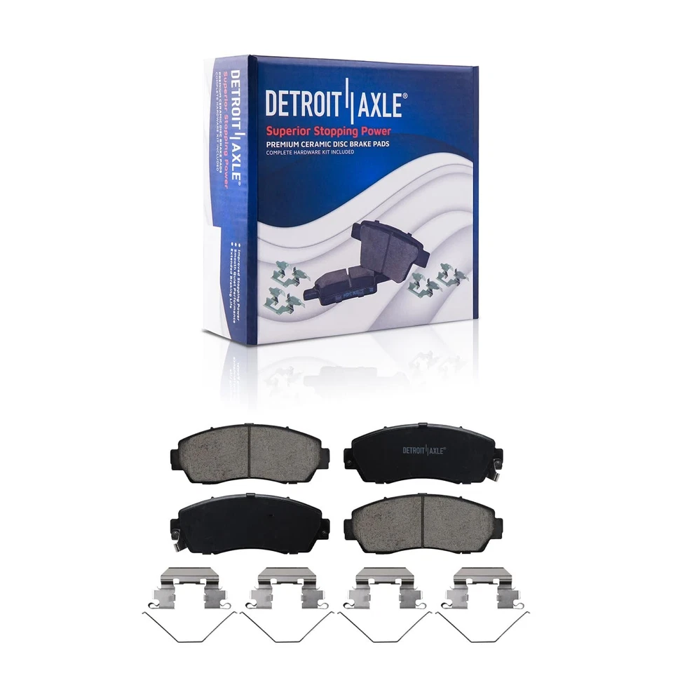 Front Disc Brake Rotors Ceramic Brake Pads for 2011 2012 2013 2014 Honda Odyssey - Image 4 of 4