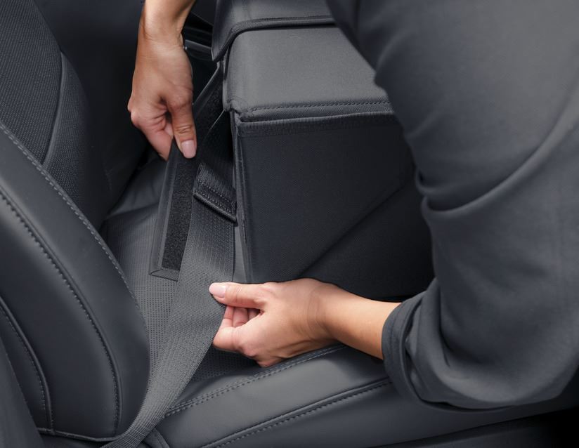 Genuine Ford Foldable Seat Organizer Storage Box + Seat Belt Restraint