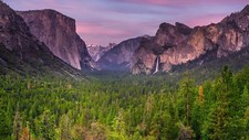 Landscape nature mountains clouds trees forest water Custom Gaming Mat Desk